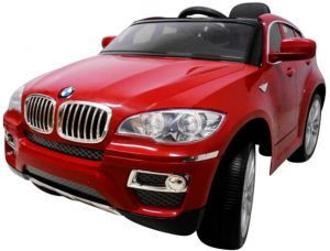 Autko SamochodzikBMW X6M czerwony koła Elicencja VXJJ258 , miękki fotelik