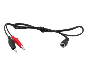 Gniazdo DC 2.1/5.5 z krokodylkami kabel 60cm 2923