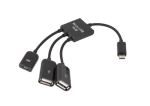 Kabel Hub Micro Usb, 2Xusb 1X Micro Ak272
