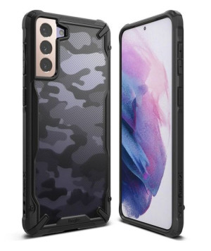 Ringke Fusion-X Design etui do Samsung Galaxy S21 Plus - Camo Black