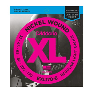 D'Addario EXL170-6 struny do gitary basowej 32-130