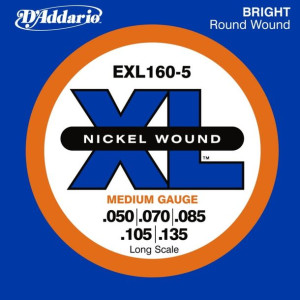 D'Addario EXL160-5 struny do gitary basowej 50-135