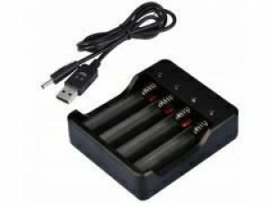 Ładowarka do ogniw akumulatorów 18650 4szt Usb mocna