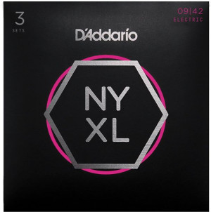 D'Addario NYXL0942-3P struny do gitary elekt. 9-42
