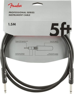 Fender Professional 5 BLK kabel instrument. 1,5m