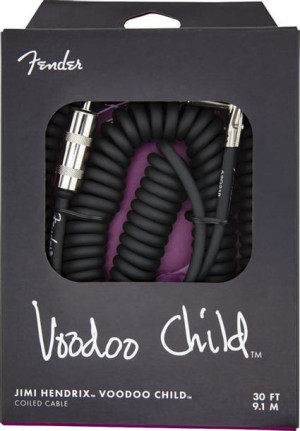 Fender JH Voodoo Child BLK 30 kabel instrunent. 9m