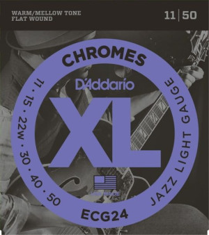 D'Addario ECG24 Flat struny do gitary elektr 11-50