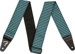 Fender 0990709057 Houndstooth Teal Pasek do gitary