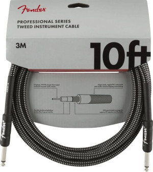 Fender Professional 10 Gray TWD kabel instr 3m