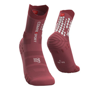 COMPRESSPORT Skarpetki do biegania trailowe ProRacing Socks v3.0 ciemnoróżo