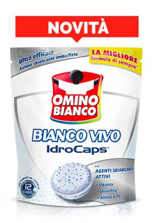 Omino Bianco Indro Caps Bianco Vivo - wybielające kapsułki do prania (12 sz