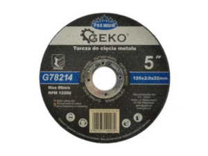Tarcza Do Cięcia Metalu Geko Premium125x2 78214