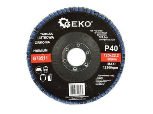 Tarcza listkowa"CYRKON" 125mm P40 PREMIUM G78511