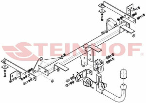 Hak holowniczy Steinhof  FIAT 500L Trekking 2012-2017