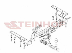 Hak holowniczy Steinhof  Honda CR-V III 2007-2012