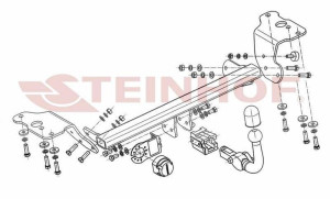 Hak holowniczy Steinhof Toyota Auris 2012-