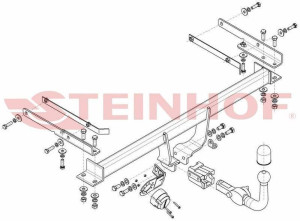 Hak holowniczy Steinhof Suzuki Swift 2017-