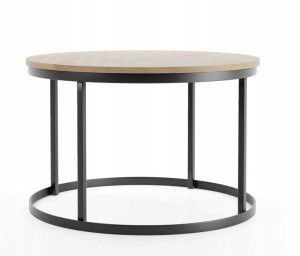 Okrągły stolik kawowy LOFT M5 metal industrialny