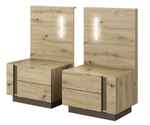 Szafki nocne stoliki ARTI + oświetlenie LED