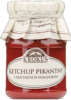 Ketchup Pikantny Przetarte Pomidory 180g - Krokus