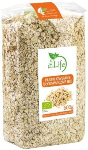 Płatki Owsiane Błyskawiczne 600g - BioLife