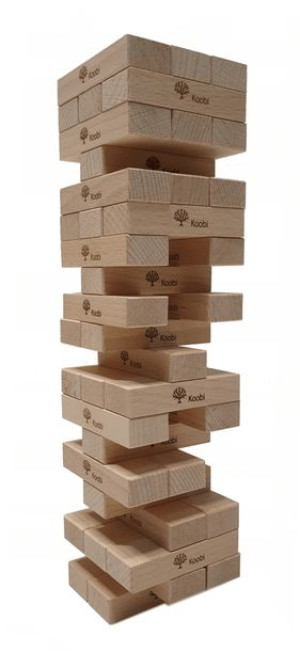 Jenga Wieża - drewniane klocki Koobi 54 el.