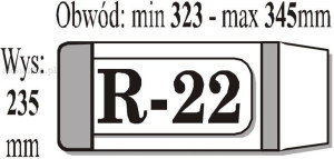 Okładka regulowana okładki na książki wys23,5 R22