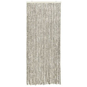 Zasłona przeciwko owadom, jasno i ciemnoszara, 56x185cm, szenil