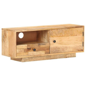 Szafka pod TV, 90x30x35 cm, lite drewno mango