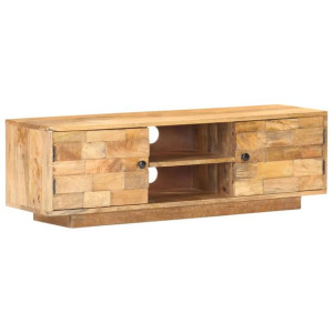 Szafka pod TV, 116x30x35 cm, lite drewno mango