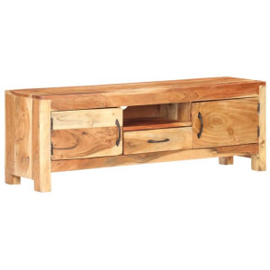 Szafka pod TV, 116x30x40 cm, lite drewno akacjowe