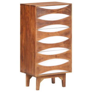 Komoda z litego drewna akacjowego, 44x35x90 cm