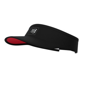 COMPRESSPORT Daszek biegowy VISOR czarno-czerwony
