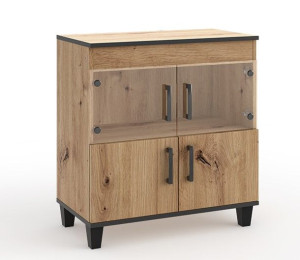 Komoda witryna P6 nowoczesne meble do salonu dąb artisan