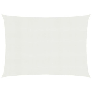 Żagiel przeciwsłoneczny, 160 g/m², biały, 6x7 m, HDPE