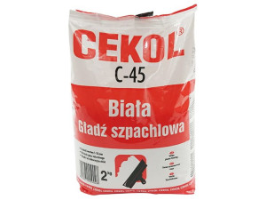 Gładź szpachlowa biała Cekol C-45 2 kg