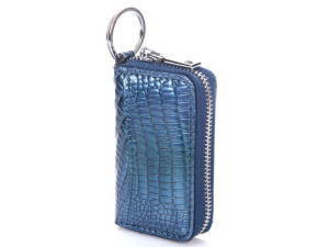 Damskie etui na klucze lakierowane niebieskie Jennifer Jones