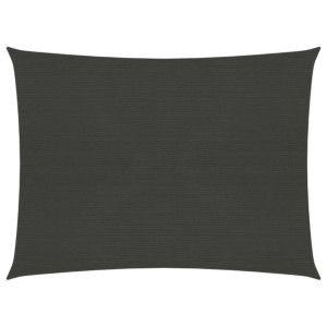 Żagiel przeciwsłoneczny, 160 g/m², antracytowy, 2x2,5 m, HDPE