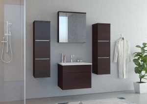 Meble łazienkowe PORTO wenge mat