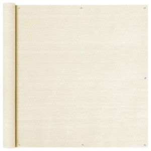 Parawan balkonowy, kremowy, 120x300 cm, HDPE