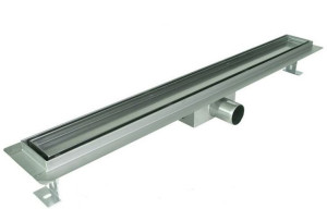 ODPŁYW LINIOWY 80 cm NA PŁYTKĘ niski 52 mm metal