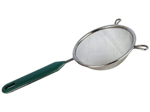 Sitko nierdzewne Practico 10 cm, zielony uchwyt