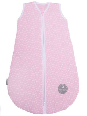 Śpiworek do spania dla niemowląt | NATULINO® BABYCOMFORT | Pink Waves & Whi