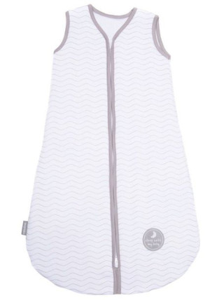Śpiworek do spania dla niemowląt | NATULINO® BABYCOMFORT | White Waves & Gr
