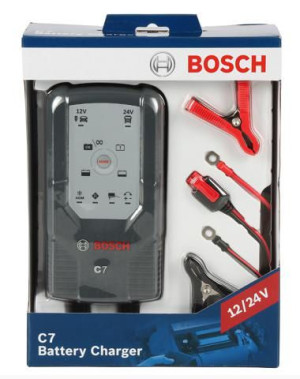 Bosch C7 Inteligentny Prostownik Akumulatorowy Ładowarka 12v/24v