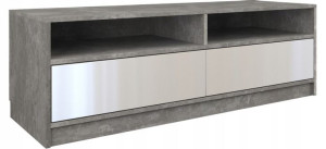 Stolik Szafka Rtv Tv Karo 120cm Beton Biel Połysk
