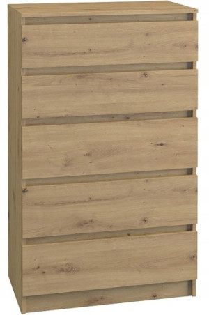 Komoda Szafka Regał 5 Szuflad Malwa M5 Dąb Artisan