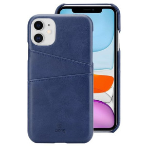 Crong Neat Cover - Etui iPhone 11 z kieszeniami (niebieski)