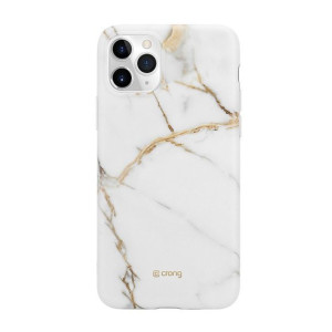 Crong Marble Case - Etui iPhone 11 Pro (biały)