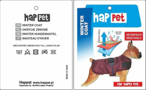 Kurtka dla psa Happet 322A niebieska XS-30cm